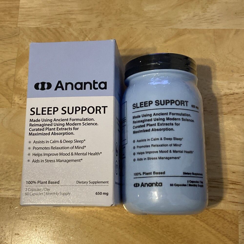 SLEEP-Ananta SLEEP SUPPORT 650 mg-Brand New Sealed Exp. May 2027